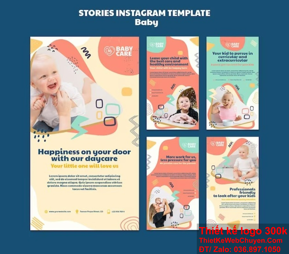 Thiết kế profile mẹ và bé cần có sự đồng bộ về màu sắc và phông chữ. Đừng quên cập nhật xu hướng mới khi thiết kế profile mẹ và bé.