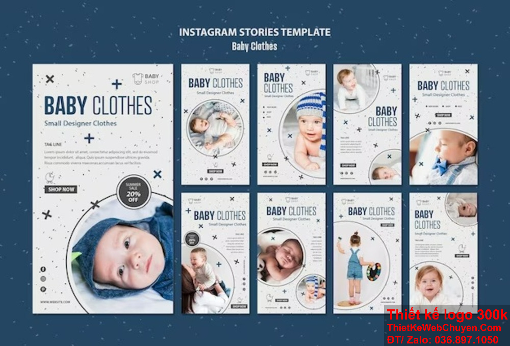 Thiết kế profile mẹ và bé nên phản ánh đúng tinh thần thương hiệu. Bạn có thể tham khảo nhiều phong cách khác nhau khi thiết kế profile mẹ và bé.