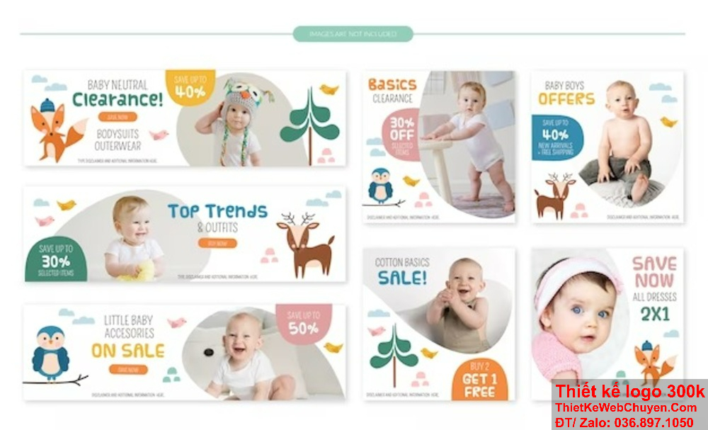 Sử dụng màu sắc pastel trong thiết kế profile mẹ và bé. Đừng quên yếu tố an toàn trong thiết kế profile mẹ và bé.