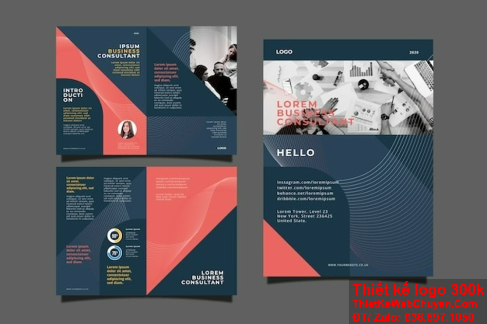 Sử dụng infographic trong thiết kế profile thương hiệu giúp truyền tải thông tin một cách dễ hiểu. Màu sắc trong thiết kế profile thương hiệu cần hài hòa và đồng bộ với logo công ty.