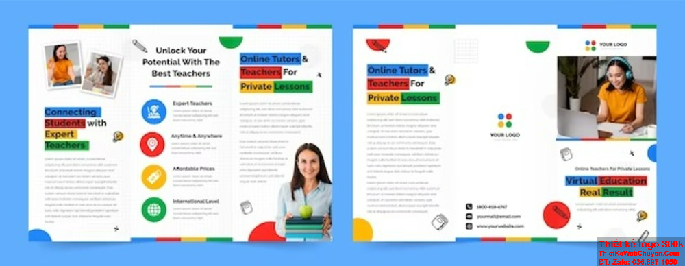 Chúng tôi mang đến giải pháp thiết kế profile trung tâm tiếng Anh toàn diện. Một profile trung tâm tiếng Anh đẹp giúp bạn thu hút học viên tiềm năng.