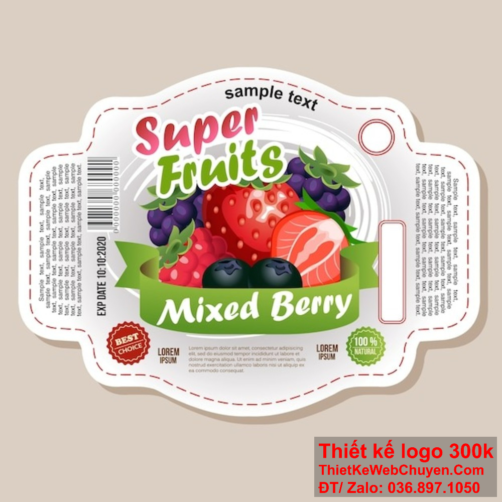 Thiết kế tem nhãn này là kết quả của sự tinh tế và sự tỉ mỉ trong từng chi tiết. Tem nhãn được thiết kế để phản ánh phong cách và giá trị của thương hiệu.