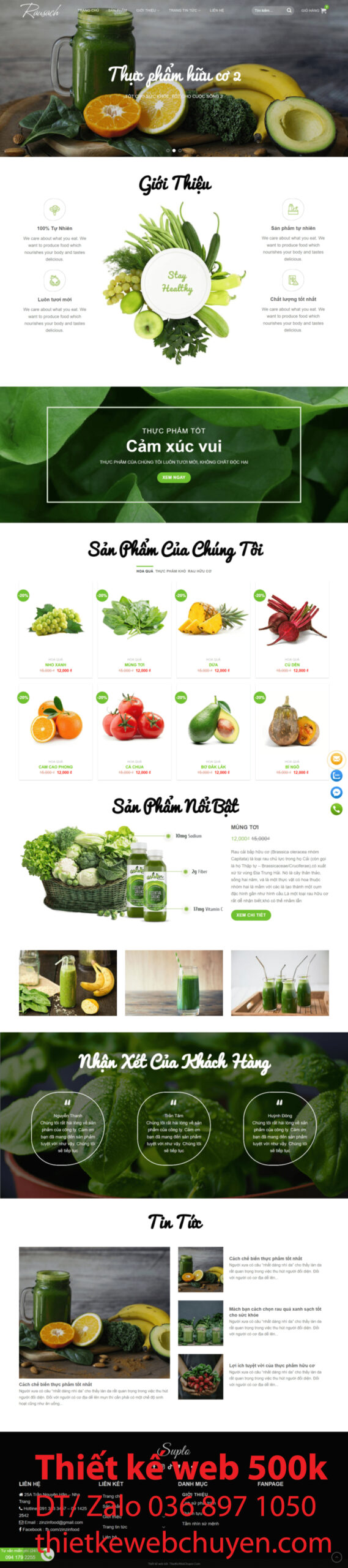 Chưa bao giờ việc sở hữu một trang web chất lượng lại dễ dàng đến vậy! Gói thiết kế web 500k trọn gói kèm tên miền và hosting sẽ làm điều đó cho bạn