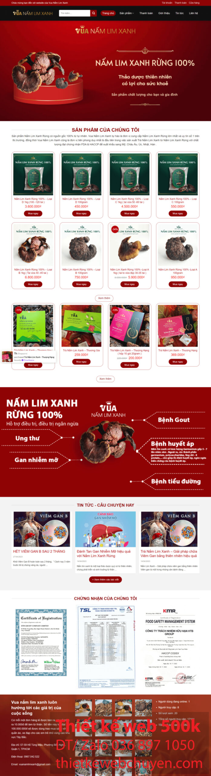 Mơ ước có một trang web cá nhân hoặc doanh nghiệp giờ đây trở nên dễ dàng hơn bao giờ hết với dịch vụ Thiết kế web 500k kèm theo tên miền và hosting