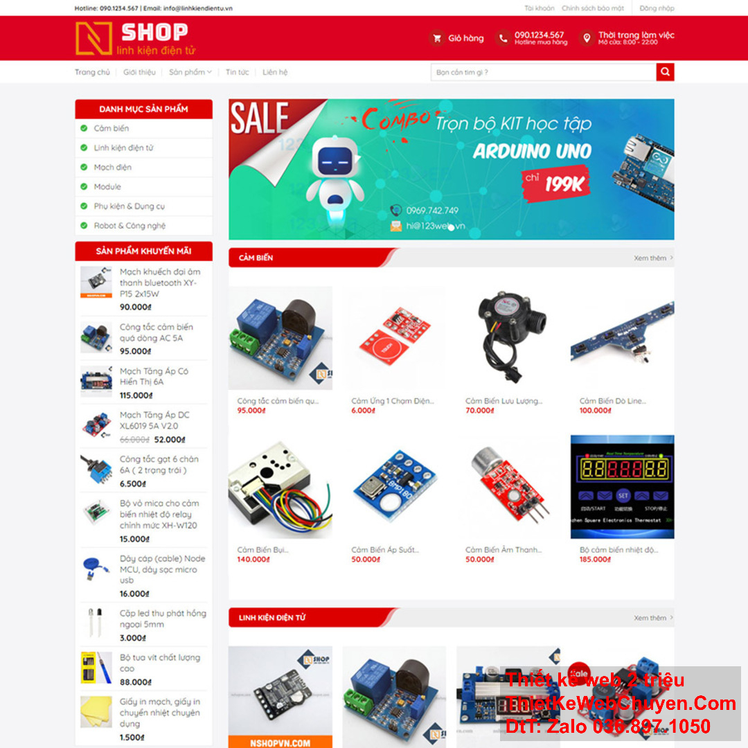 Thiết kế web avatar theo phong cách hiện đại.