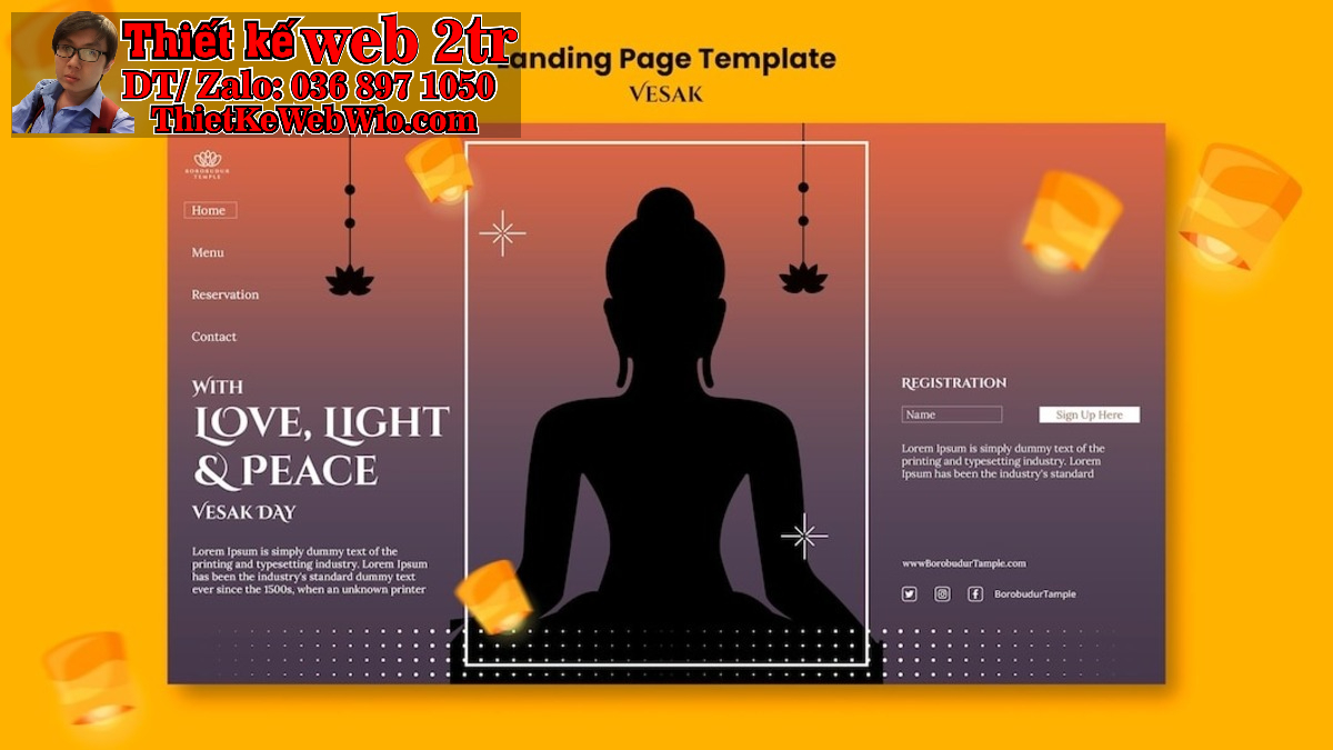 thiết kế web phật giáo thiết kế web phật giáo