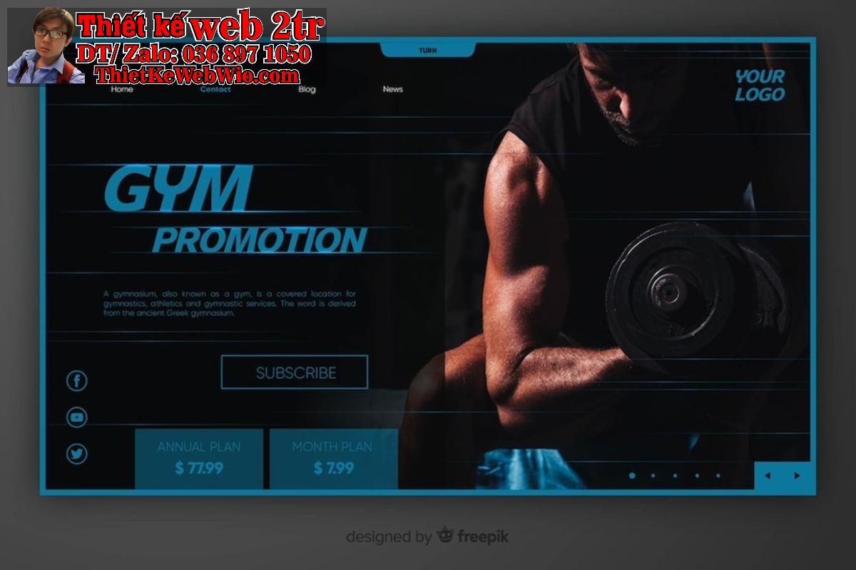 thiết kế web phòng tập gym thiết kế web phòng tập gym