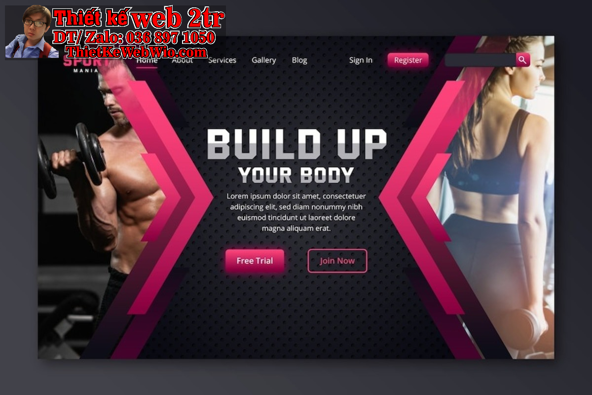 thiết kế web phòng tập gym thiết kế web phòng tập gym
