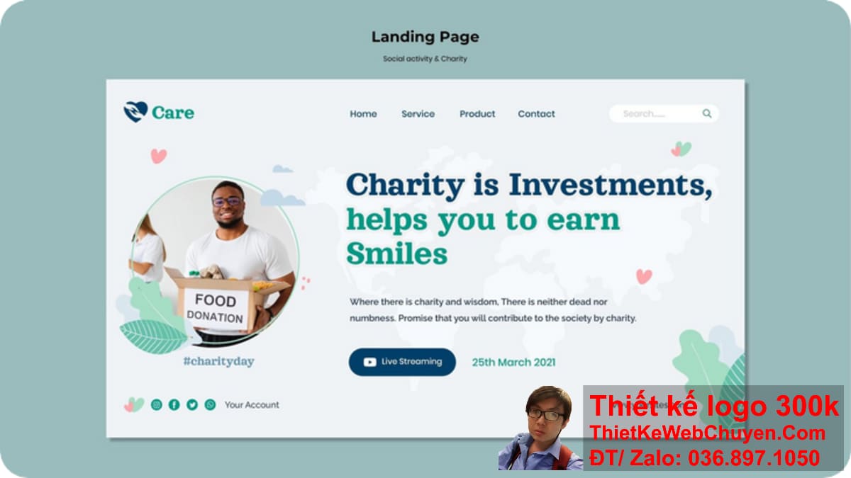 Thiết kế web wordpress donation từ thiện Thiết kế web wordpress donation từ thiện