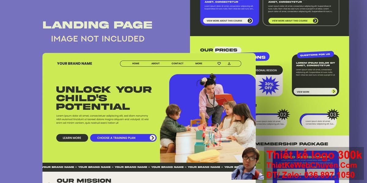 Thiết kế web WordPress landing page Thiết kế web WordPress landing page