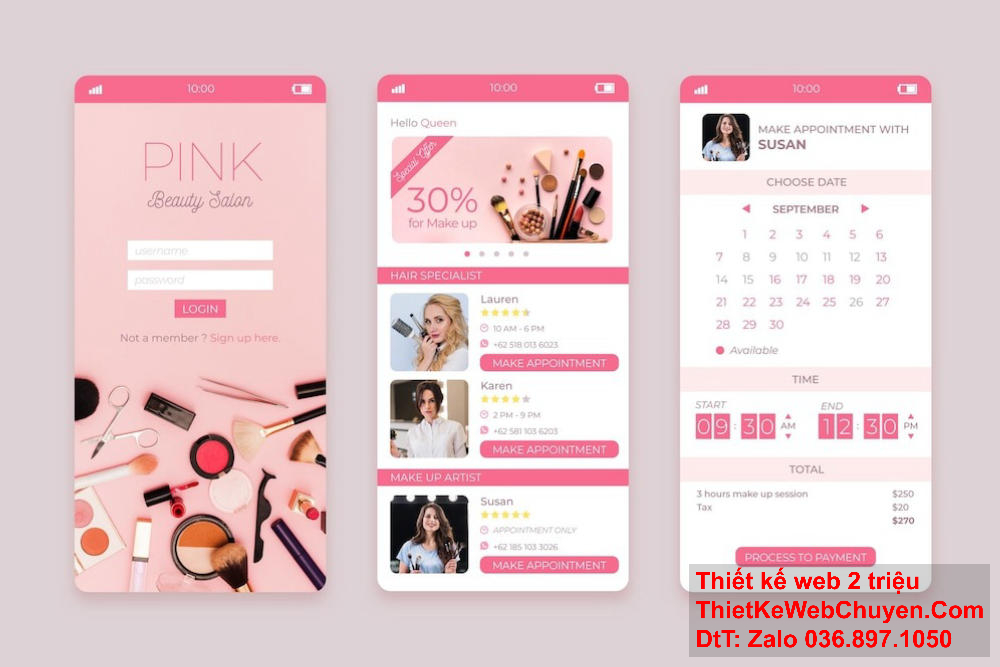 Thiết kế website bằng HTML5 với các yếu tố tương tác cao.