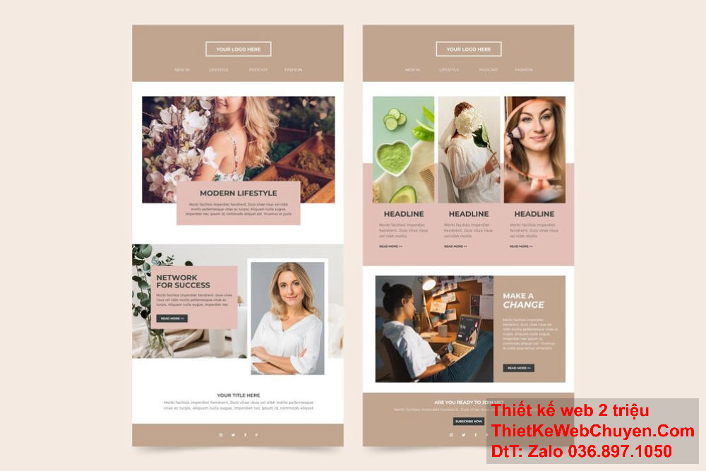 Sử dụng HTML5 để thiết kế website với các hiệu ứng cuộn trang.