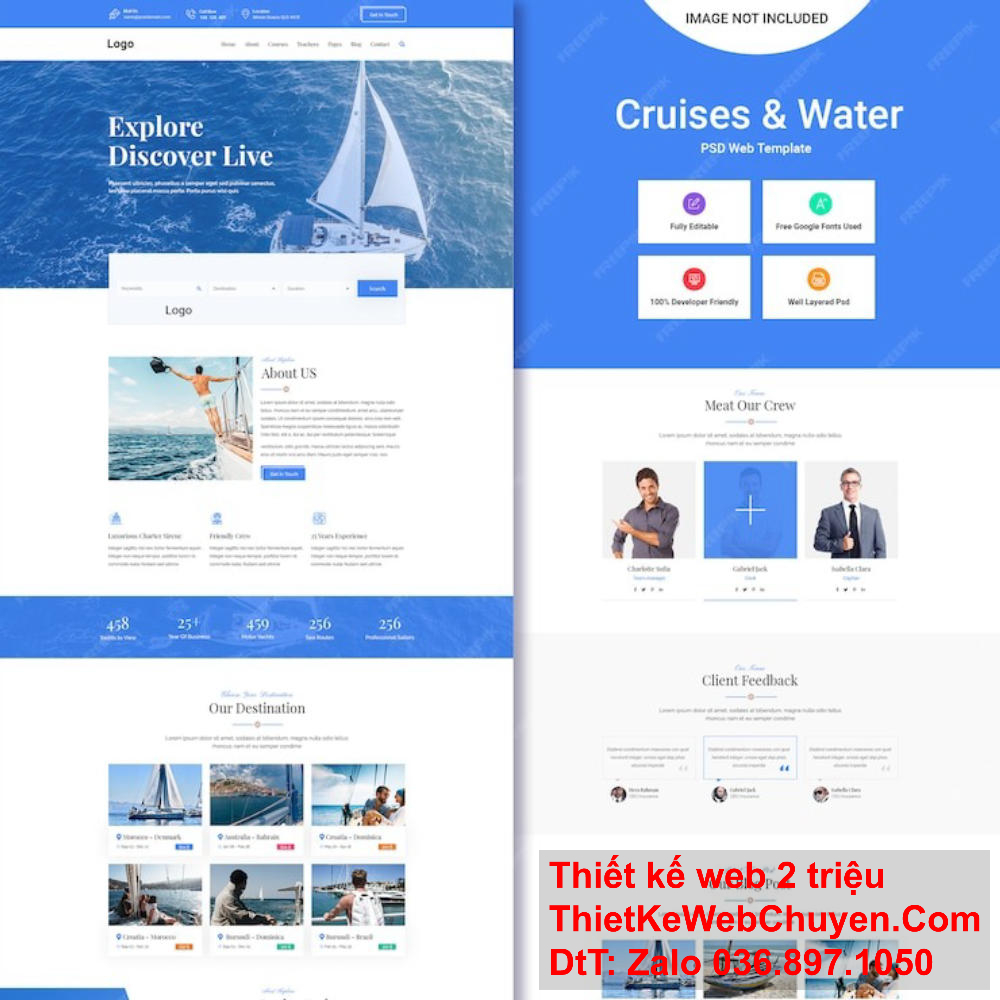Wix giúp bạn thiết kế website với giao diện đáp ứng trên nhiều thiết bị.