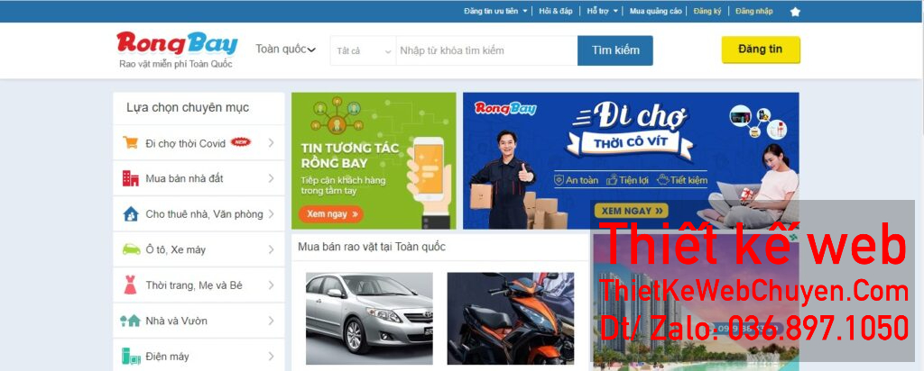 Chỉ với 9,9 triệu trọn gói, dịch vụ Thiết kế website rao vặt chợ tốt (chotot.com) của chúng tôi sẽ giúp bạn bắt đầu kinh doanh online một cách hiệu quả và chuyên nghiệp Gói dịch vụ Thiết kế website rao vặt chợ tốt (chotot.com) 9,9 tr trọn gói đảm bảo mang đến cho bạn một website với giao diện đẹp, dễ sử dụng và tối ưu hóa cho SEO