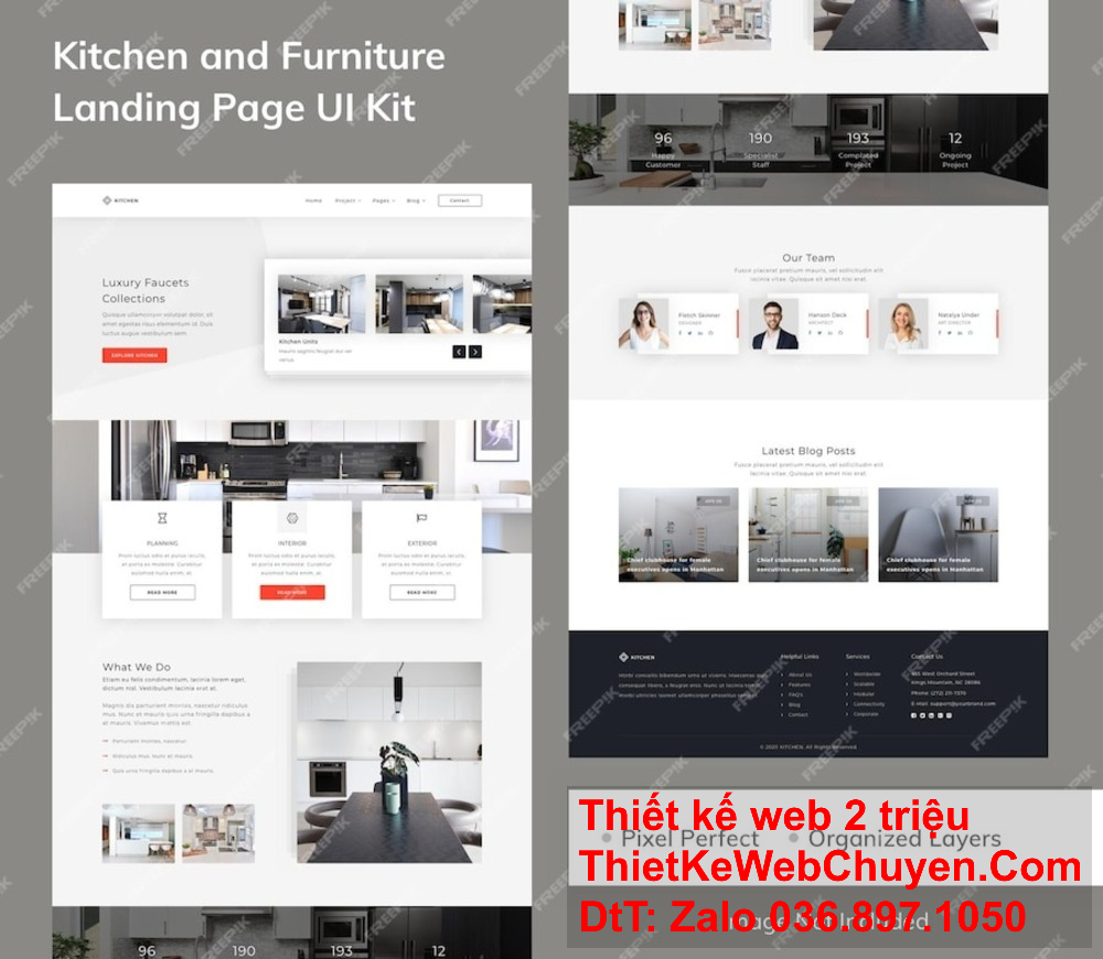 Giao diện website tương thích với mọi thiết bị ở quận 1.