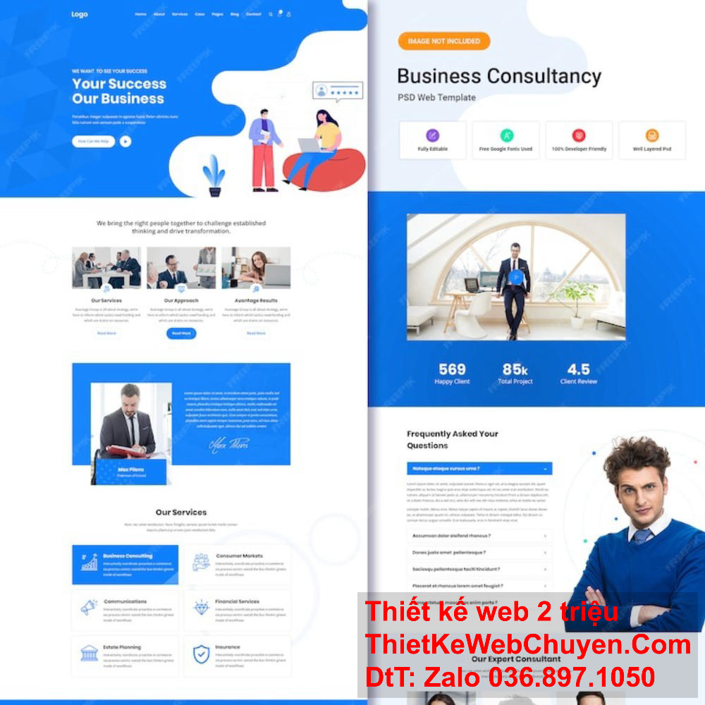 Thiết kế website tại quận Bình Tân chuẩn UX/UI.