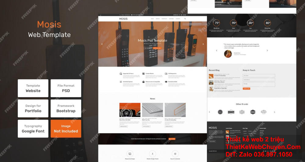 Thiết kế website tại quận Bình Tân cho cửa hàng thời trang.