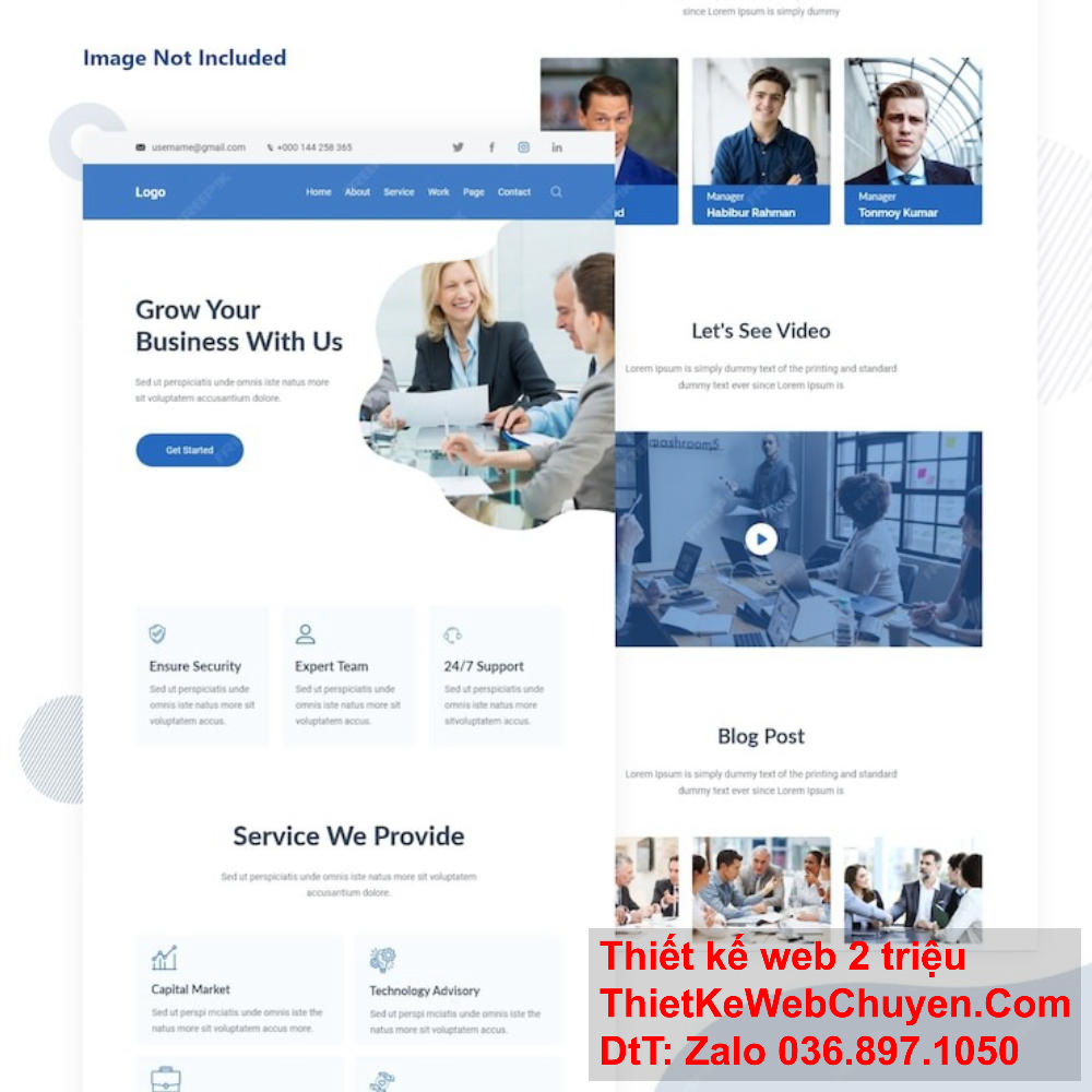 Chúng tôi cung cấp dịch vụ thiết kế website tại quận Gò Vấp toàn diện.