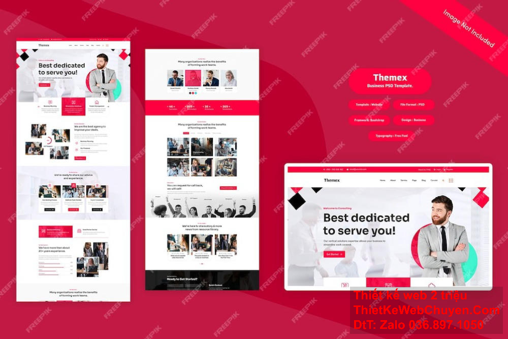 Thiết kế website tại quận Tân Bình cho cá nhân.