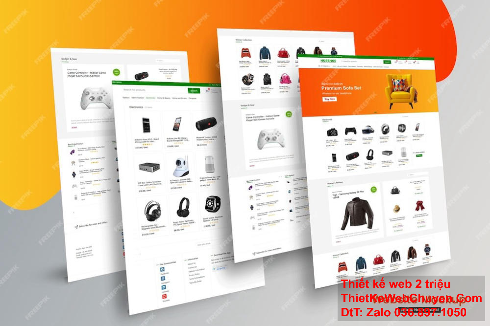 Thiết kế website tại quận Tân Bình giao diện tùy biến.