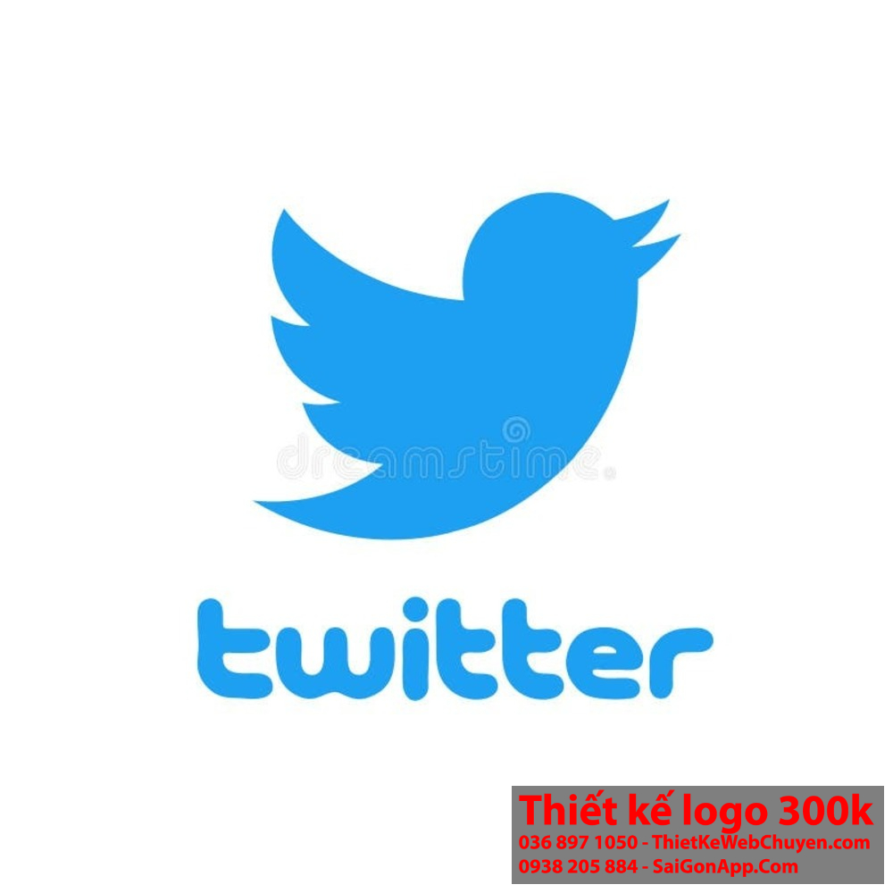 "Màu xanh lam của Twitter logo tượng trưng cho sự truyền thông và tin tức."