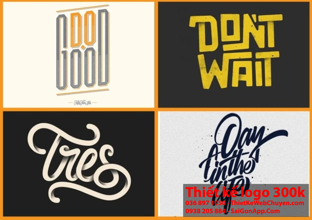 Phong cách typography logo có thể thể hiện sự chuyên nghiệp hoặc cá tính của một thương hiệu.