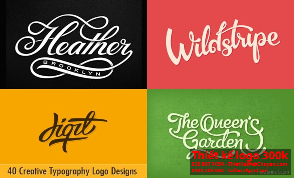 Typography logo độc đáo và dễ nhớ có thể giúp thương hiệu nổi bật giữa đám đông.