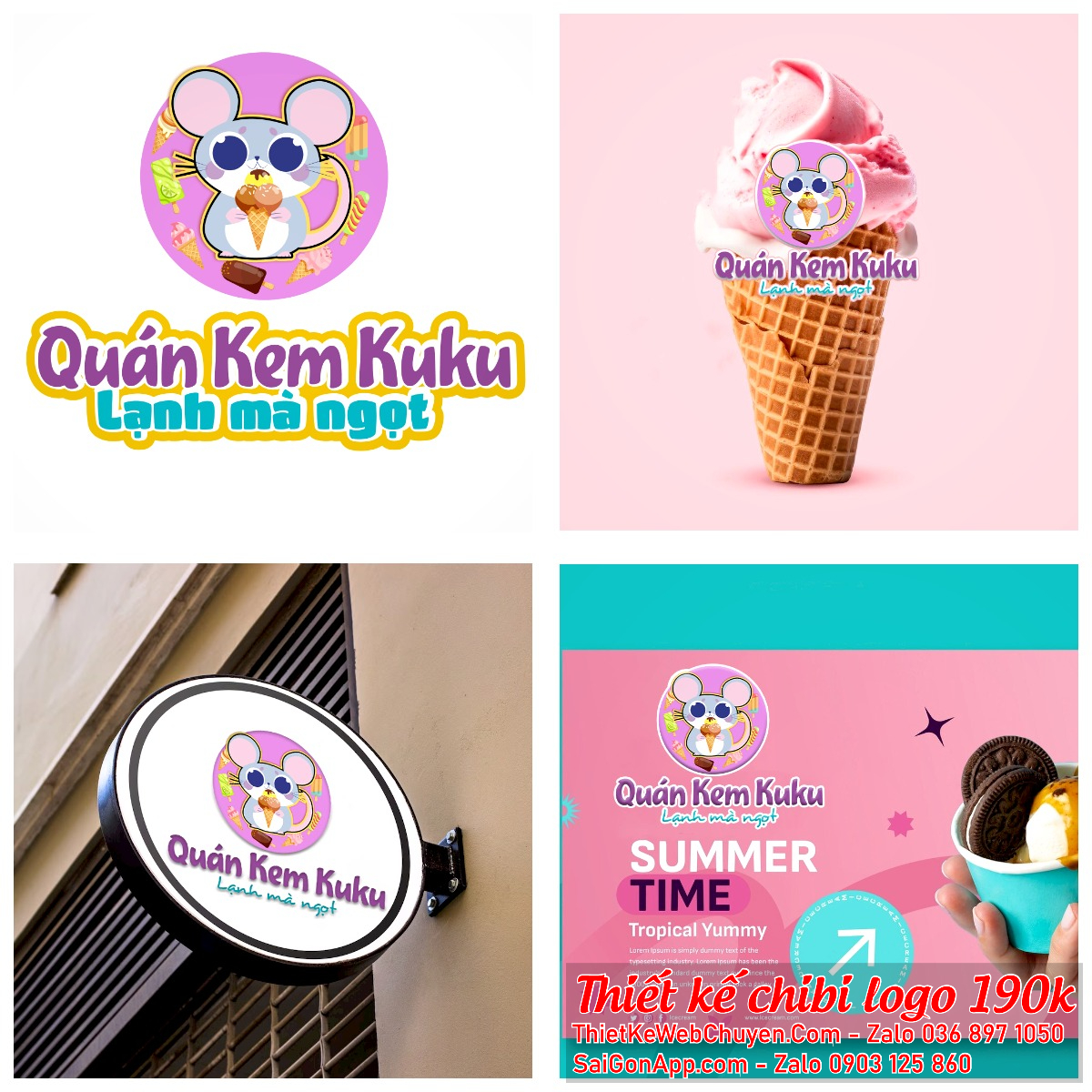 MẪU THIẾT KẾ LOGO CHIBI CON CHUỘT CUTE MẪU THIẾT KẾ LOGO CHIBI CON CHUỘT CUTE