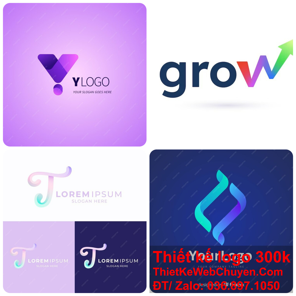 Chữ viết tay là một xu hướng thiết kế logo mới. Xu hướng thiết kế logo 3D mang lại cảm giác sống động.