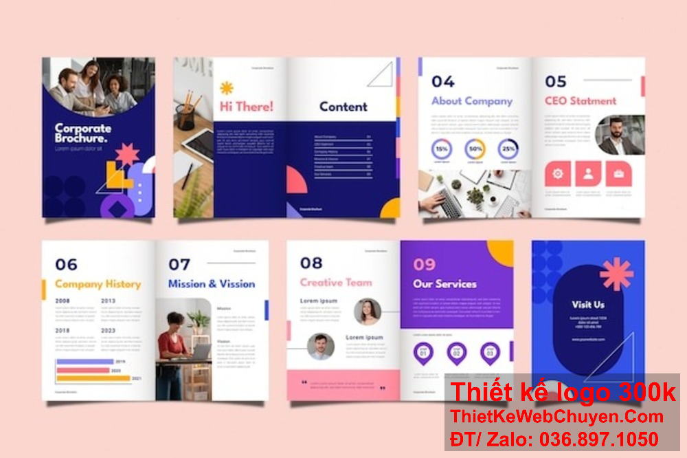 Xu hướng thiết kế profile hiện đại thường sử dụng các gam màu tươi sáng. Xu hướng thiết kế profile năm nay tập trung vào sự tối giản và tinh tế.