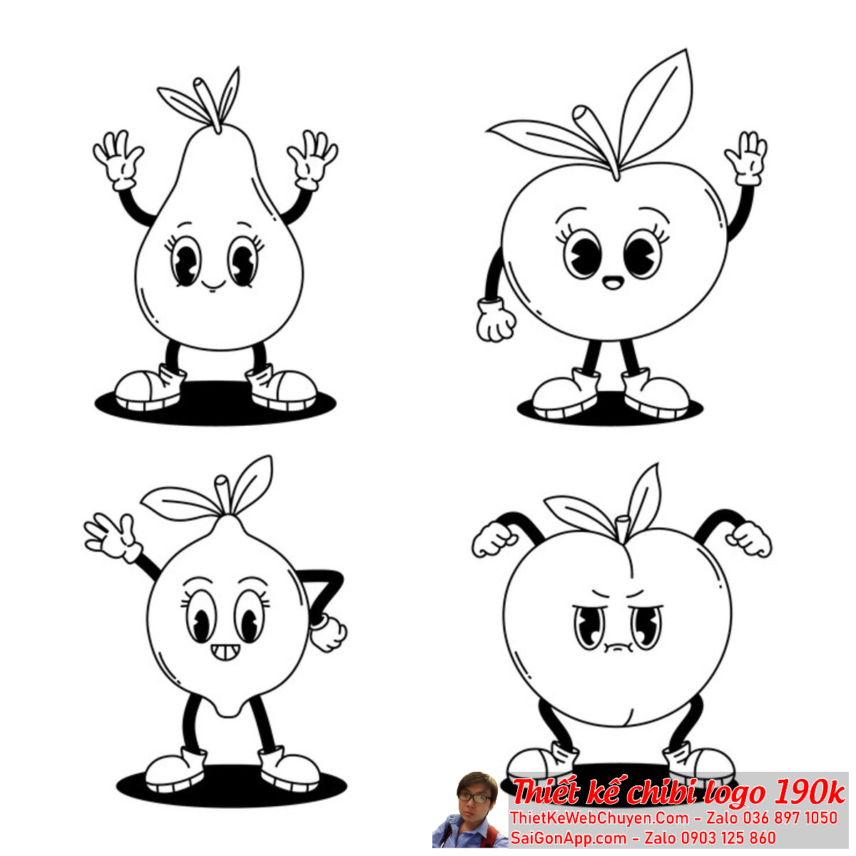 Chibi Base: Tạo ra một cảm xúc gần gũi và thân thiện trong logo.
