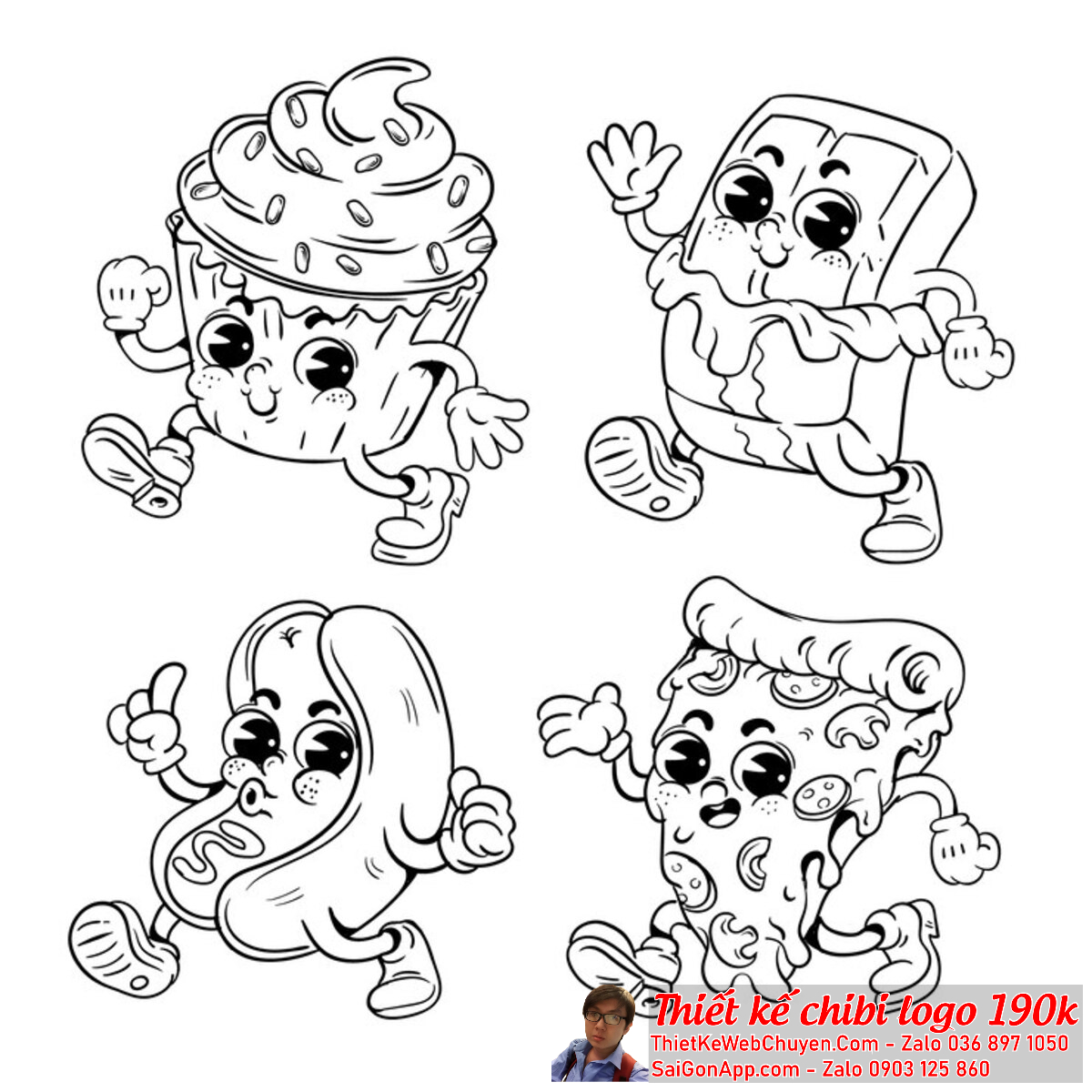 Sự sáng tạo không giới hạn với Chibi Base trong thiết kế logo.