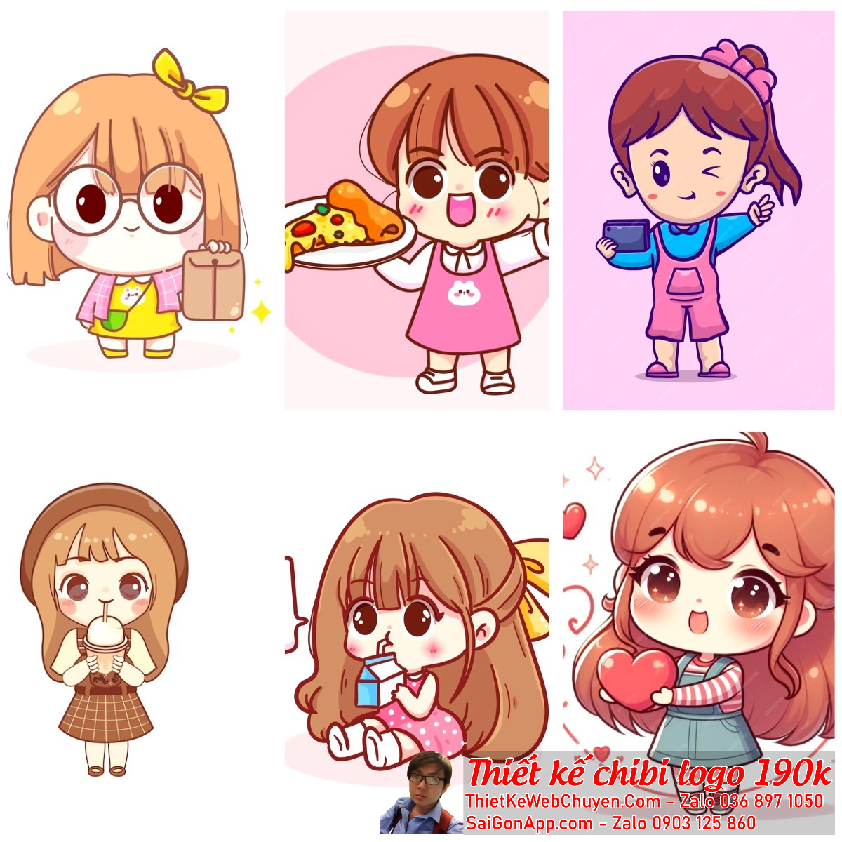 Chibi cặp đôi nam nữ trong logo có thể được tùy chỉnh để phản ánh nền văn hóa và truyền thống của mỗi khu vực.