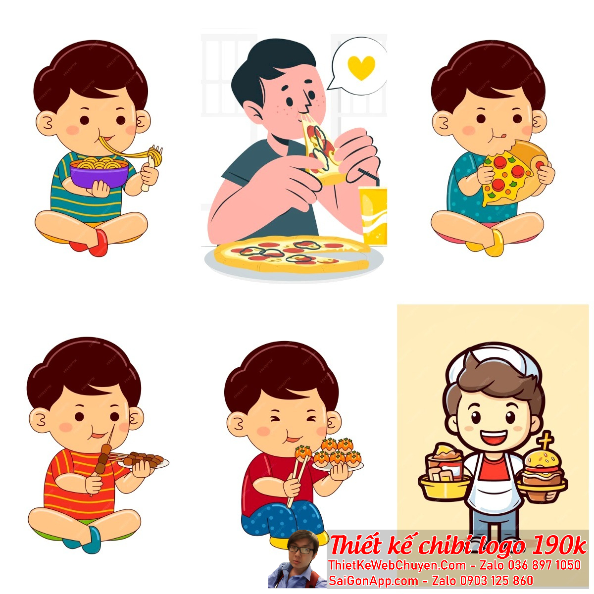 Chibi cặp đôi nam nữ trong logo có thể được thiết kế để phản ánh các hoạt động và sở thích của từng nhân vật.