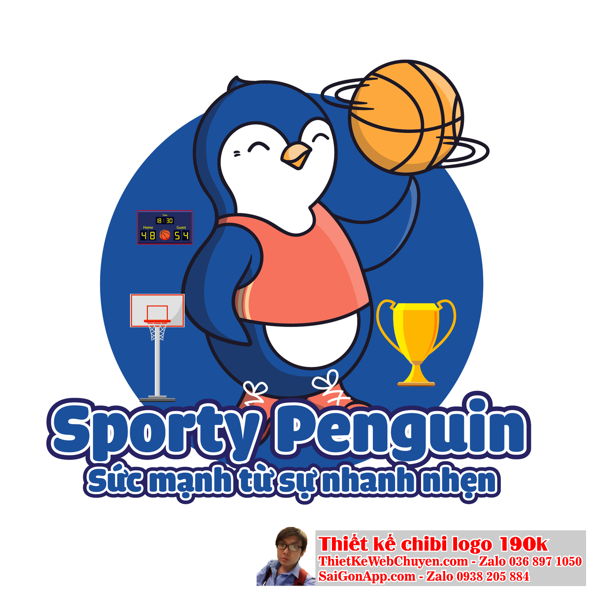 Chim Cánh Cụt Chibi thường được sử dụng trong logo của các thương hiệu trẻ trung. Chim Cánh Cụt Chibi là một biểu tượng đáng yêu trong thiết kế logo.