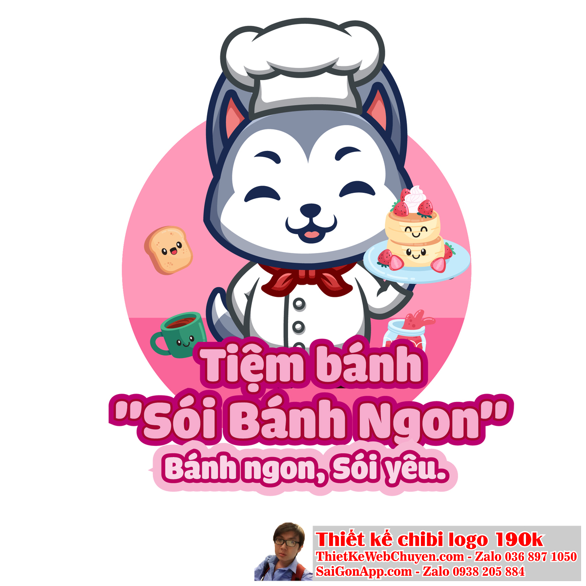 Sự dễ thương của con sói chibi thu hút sự chú ý ngay từ cái nhìn đầu tiên. Con sói chibi là biểu tượng của sự đáng yêu và năng động.
