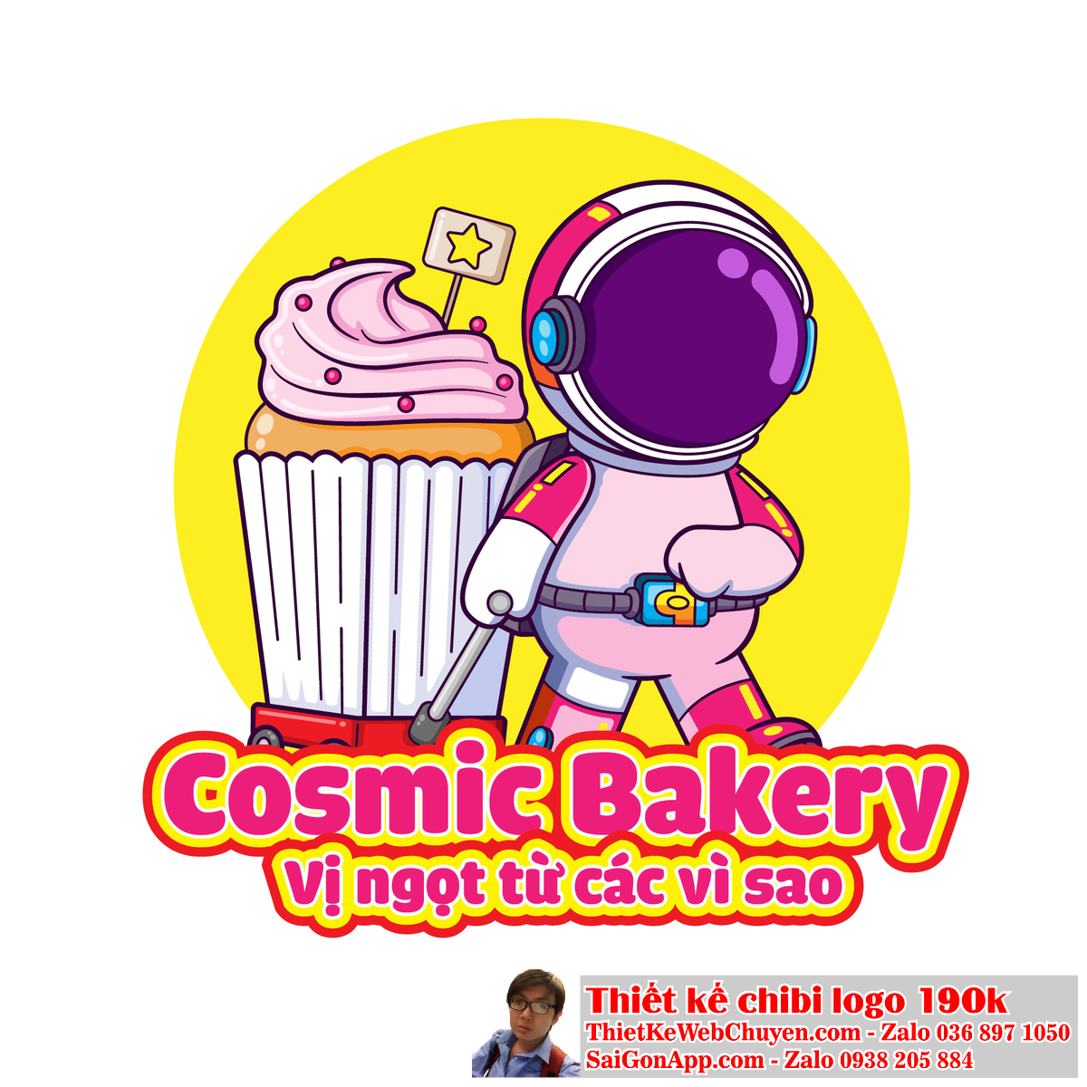 Hãy tạo ra một logo độc đáo với hình ảnh phi hành gia chibi để thu hút sự chú ý của khách hàng. Thiết kế logo với hình ảnh phi hành gia chibi sẽ mang lại sự độc đáo cho thương hiệu của bạn.