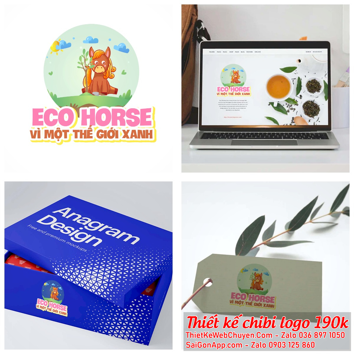 MẪU THIẾT KẾ LOGO CHIBI CON NGỰA MẪU THIẾT KẾ LOGO CHIBI CON NGỰA