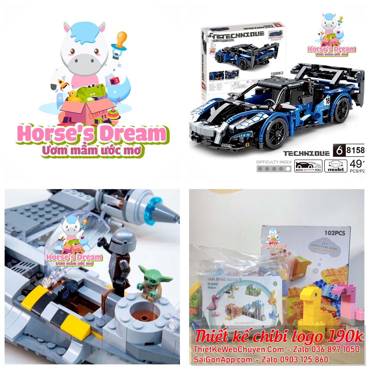 MẪU THIẾT KẾ LOGO CHIBI CON NGỰA MẪU THIẾT KẾ LOGO CHIBI CON NGỰA