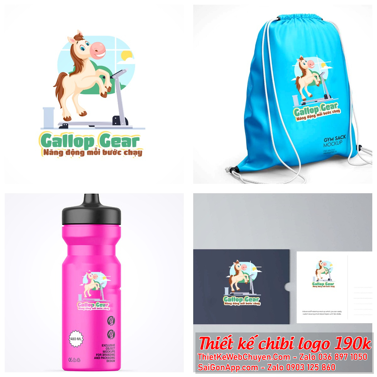 MẪU THIẾT KẾ LOGO CHIBI CON NGỰA MẪU THIẾT KẾ LOGO CHIBI CON NGỰA