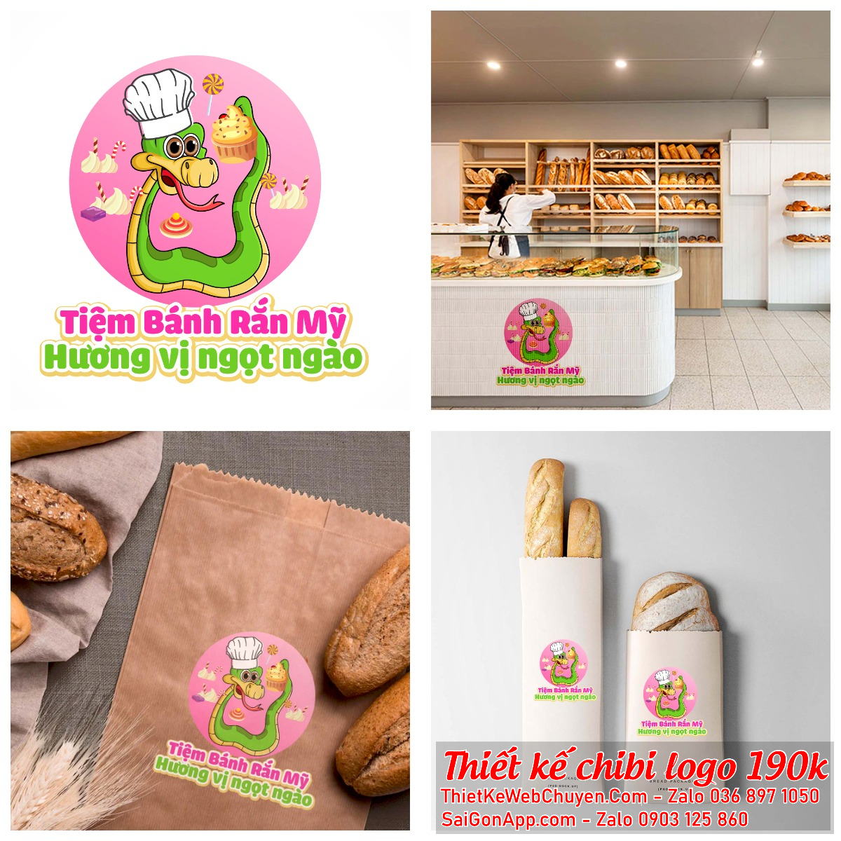 MẪU THIẾT KẾ LOGO CHIBI CON RẮN MẪU THIẾT KẾ LOGO CHIBI CON RẮN