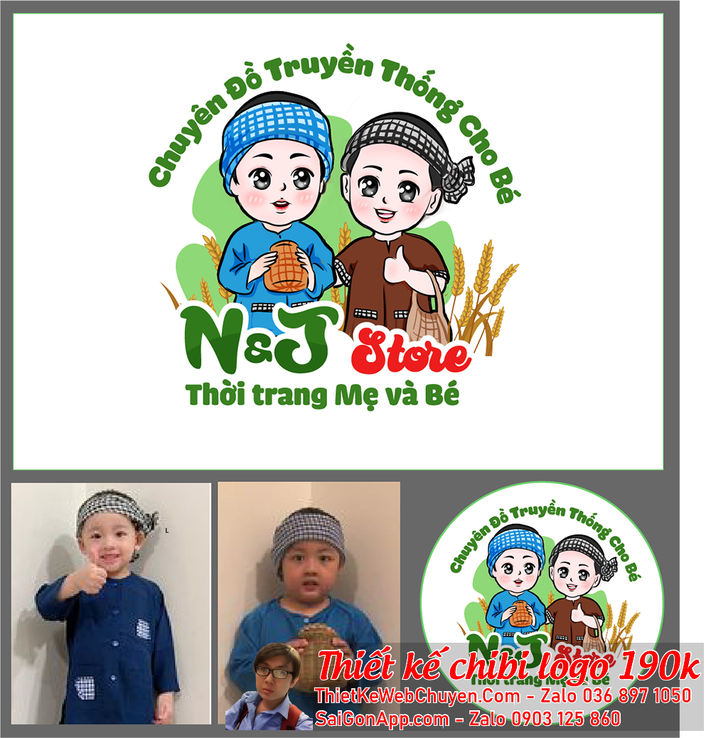 Sự dễ thương của logo chibi có thể tạo ra sự hài lòng và niềm vui từ phía khách hàng.