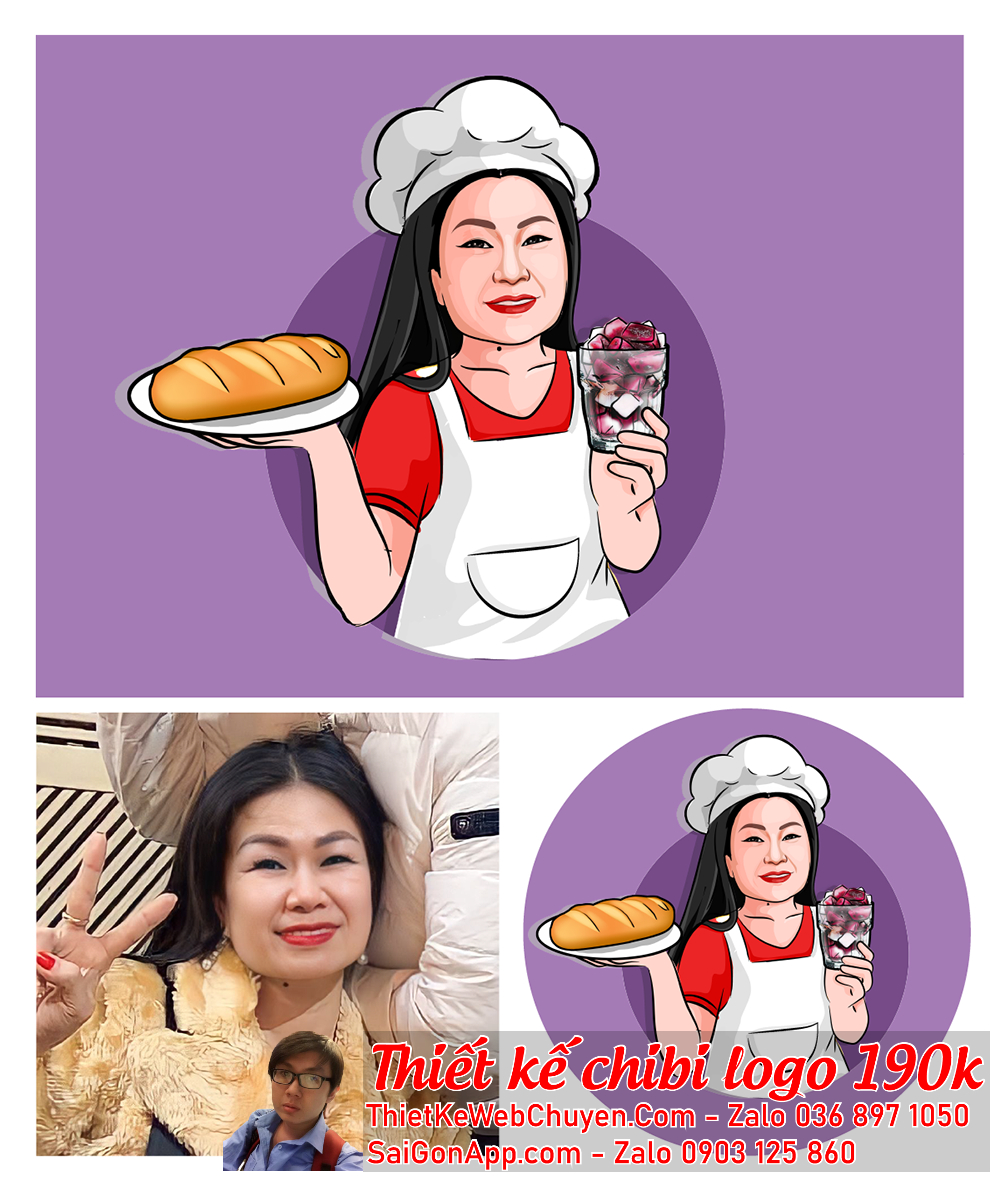 Logo chibi cute thường được sử dụng trên các sản phẩm đồ chơi, sách truyện tranh và trang web.