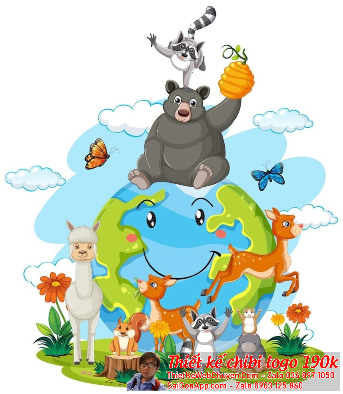 Logo chibi động vật thường mang lại cảm giác vui vẻ và hạnh phúc cho người xem. Thiết kế logo chibi động vật là một cách đáng yêu để thể hiện thương hiệu.