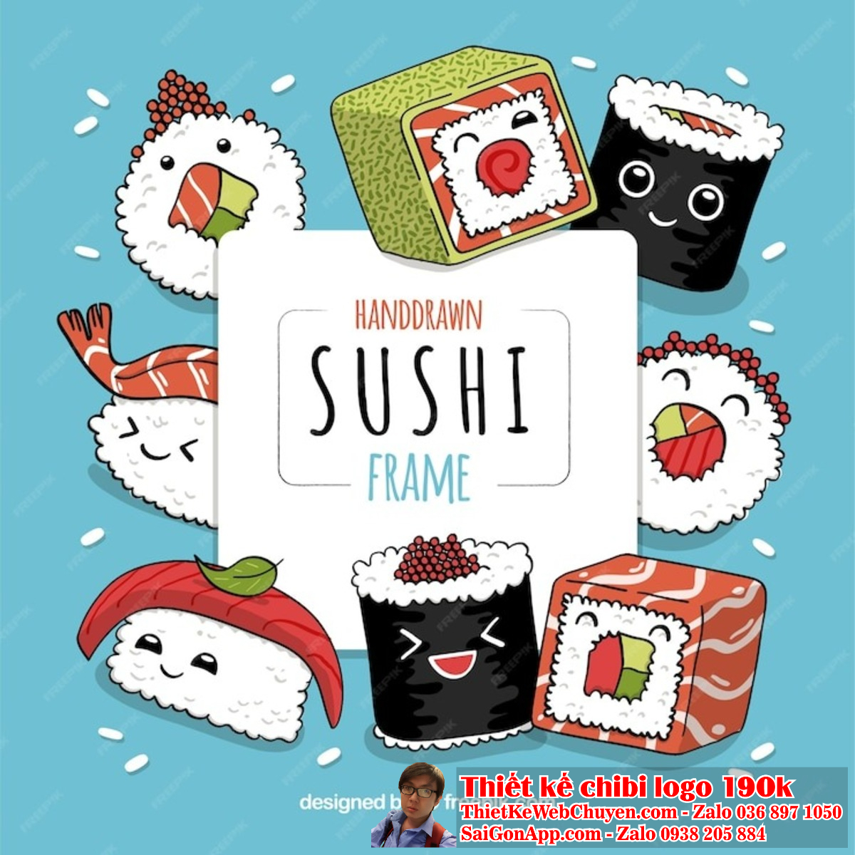 Với một mẫu logo chibi cute ăn vặt, thương hiệu của bạn sẽ nổi bật trong đám đông.