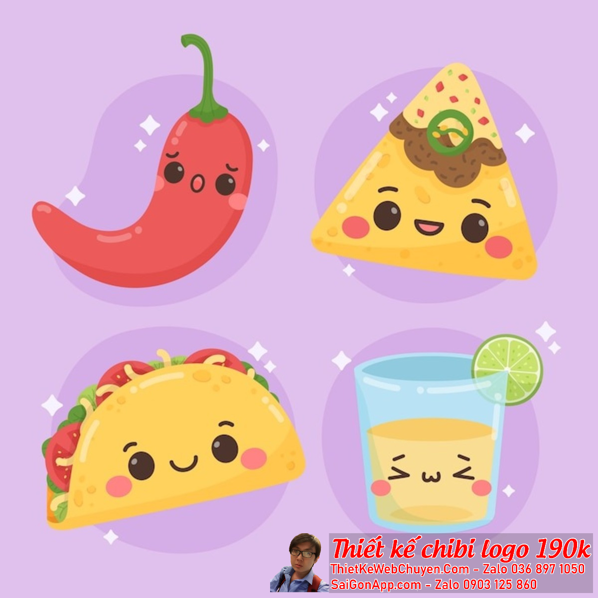 Logo chibi cute ăn vặt hàng quán là lựa chọn phổ biến cho các doanh nghiệp muốn tạo dựng một hình ảnh thân thiện và trẻ trung.