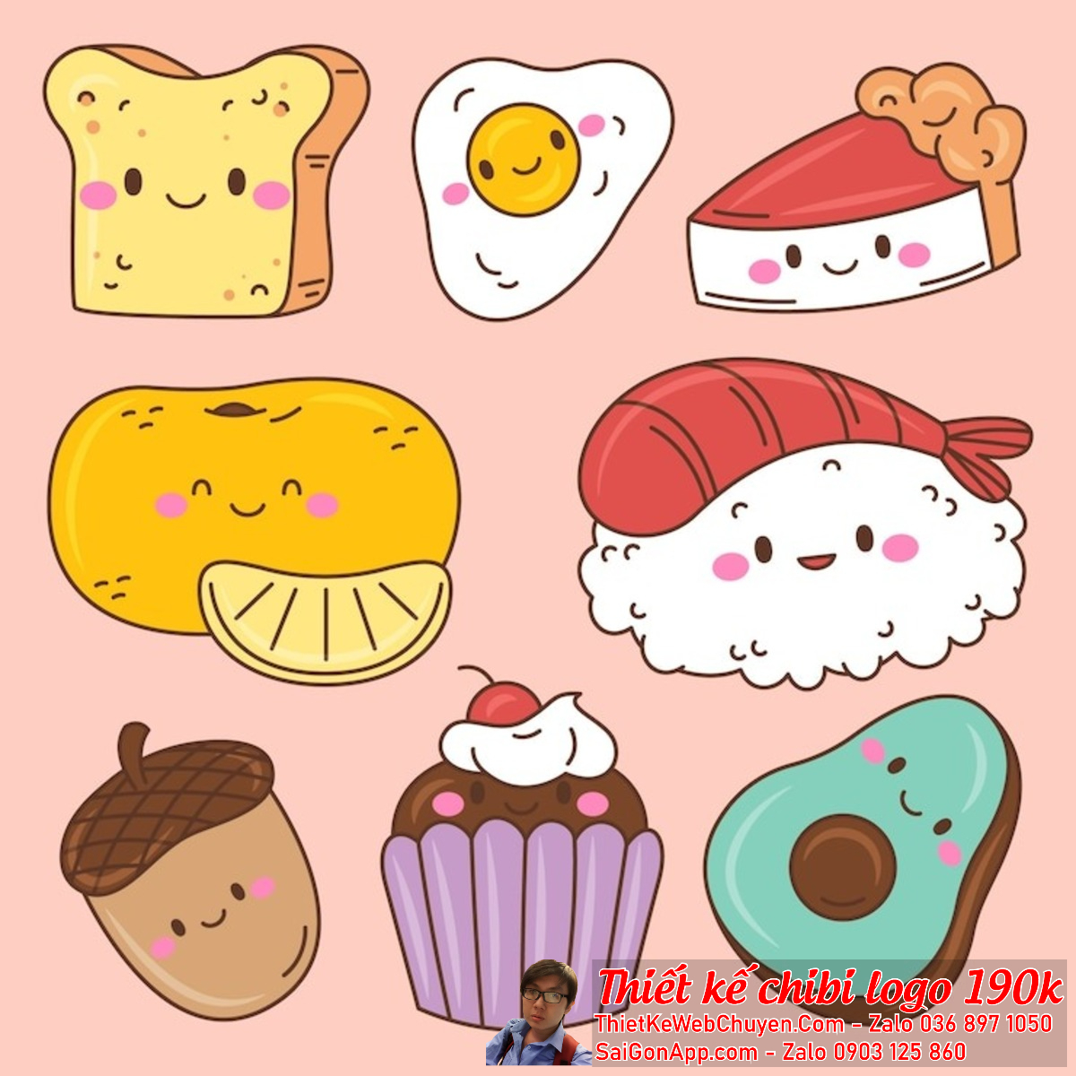 Logo chibi cute ăn vặt hàng quán là một cách tuyệt vời để tạo ra sự nhận diện thương hiệu độc đáo và đặc biệt.