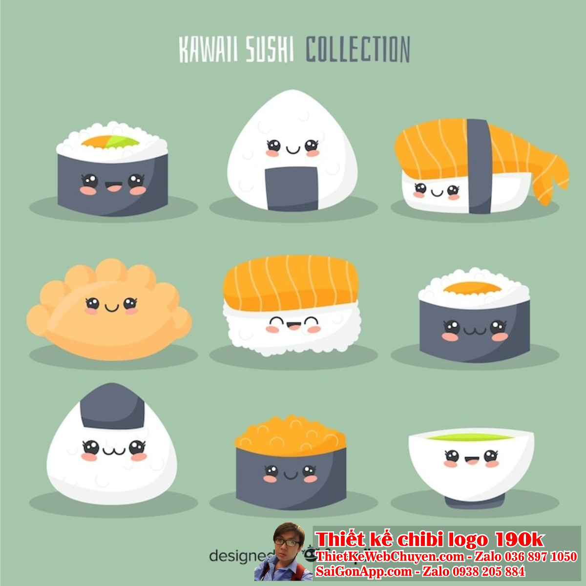 Sự độc đáo của logo chibi cute ăn vặt sẽ giúp thương hiệu của bạn nổi bật trong đám đông.