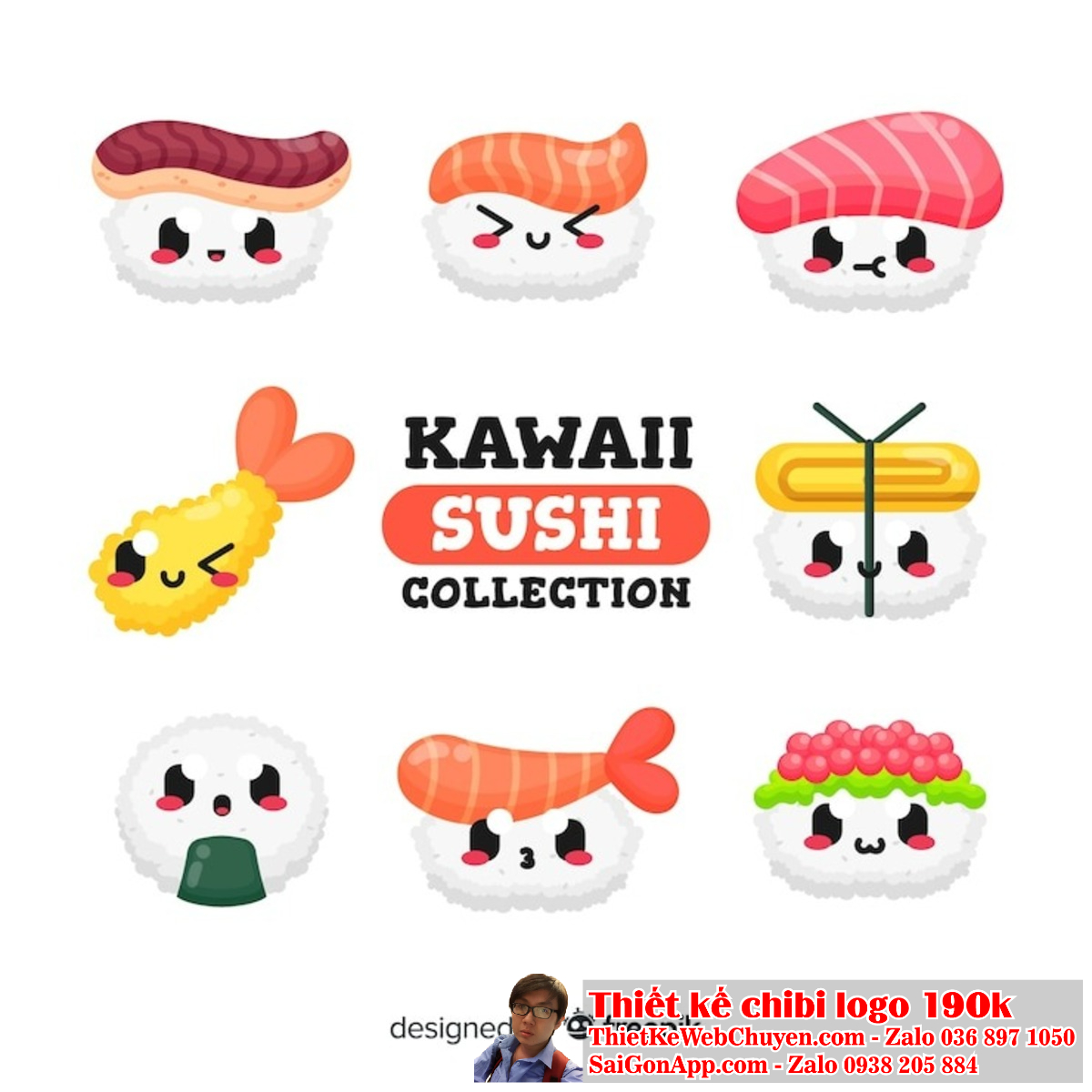 Hãy để logo chibi cute ăn vặt tạo ra một cảm giác vui vẻ và hạnh phúc cho khách hàng.