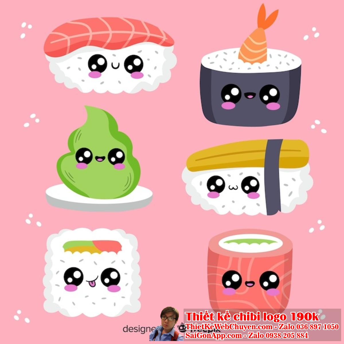 Mẫu thiết kế logo chibi cute ăn vặt sẽ giúp tăng cường sự nhận biết thương hiệu.